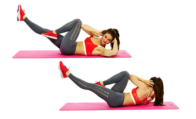 Woman Doing Crunches